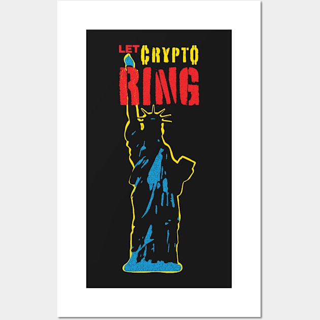 Let Crypto Ring Wall Art by pelagio